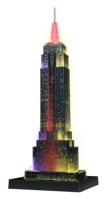 RAVENSBURGER Świecąca 3D układanka Edycja Nocna Empire State Building 216 elementów