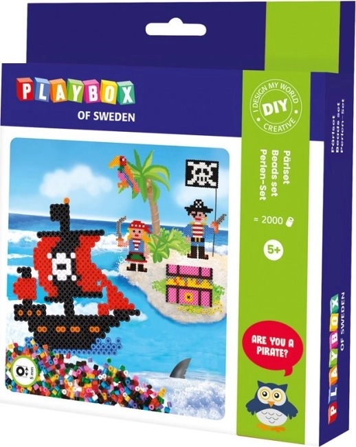 Playbox Koraliki do zaprasowywania Zestaw Piraci 2000 szt.