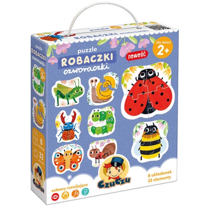 CzuCzu Puzzle Robaczki czteroelementowe układanki