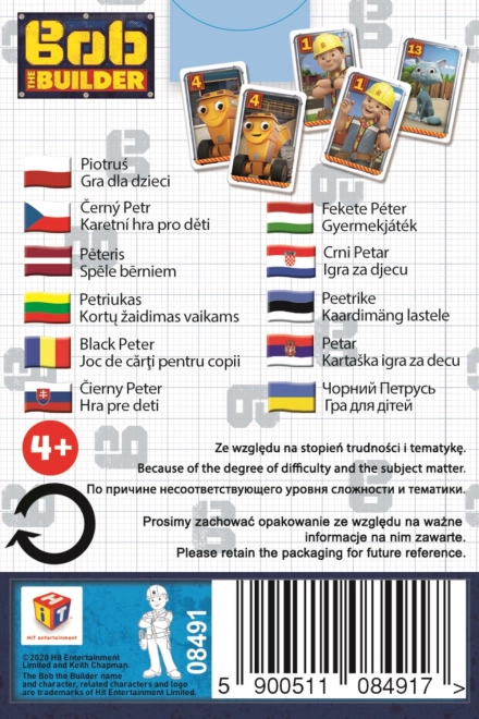 Gra Czarny Piotruś z Bobem Budowniczym