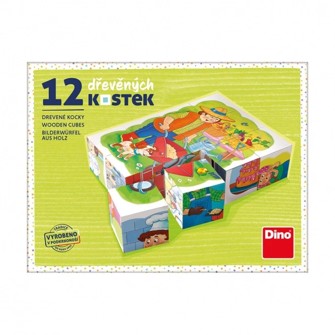 Dino edukacyjne klocki Zawody - zestaw 12 klocków