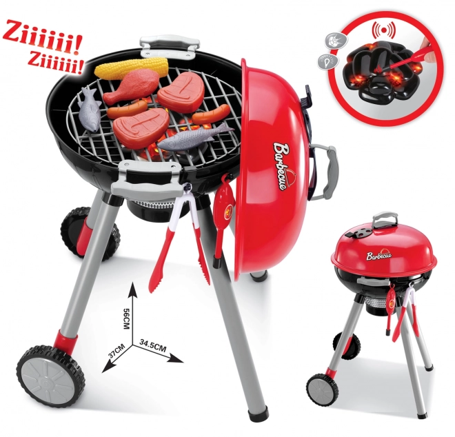 Dziecięcy grill z efektami świetlnymi i dźwiękowymi na baterie