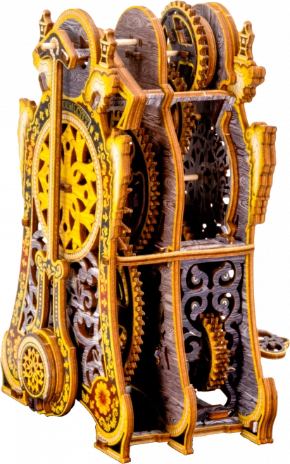 Podwójna tarcza i widoczna mechanika