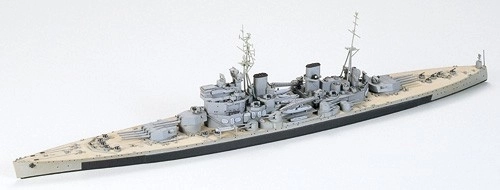 Plastikowy model brytyjskiego pancernika King George V