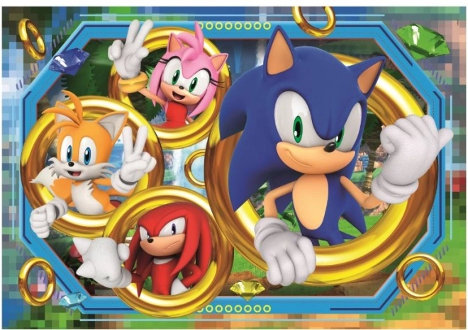 Puzzle Jeż Sonic 180 elementów