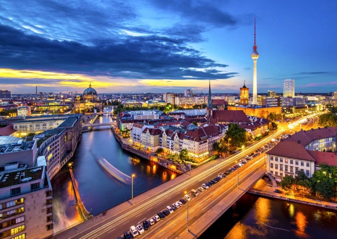 Enjoy puzzle Nocny Berlin 1000 elementów