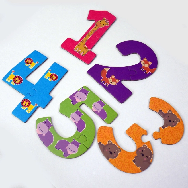 Puzzle dla najmłodszych - cyfry