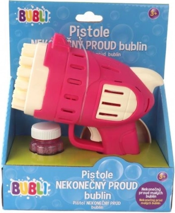 Bubli Pistolet Nieskończony Strumień Baniek Różowa