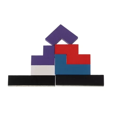 Drewniane puzzle/tetris Kruzzel 22667