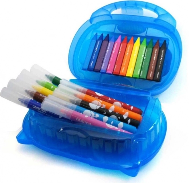 Zestaw artystyczny dla małych dzieci walizka z kredkami Colorpeps Jumbo Maped markery