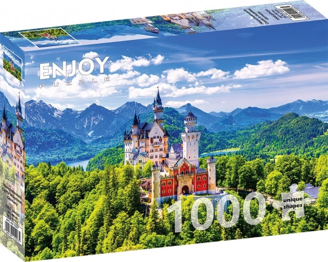 Puzzle Zamek Neuschwanstein latem 1000 elementów