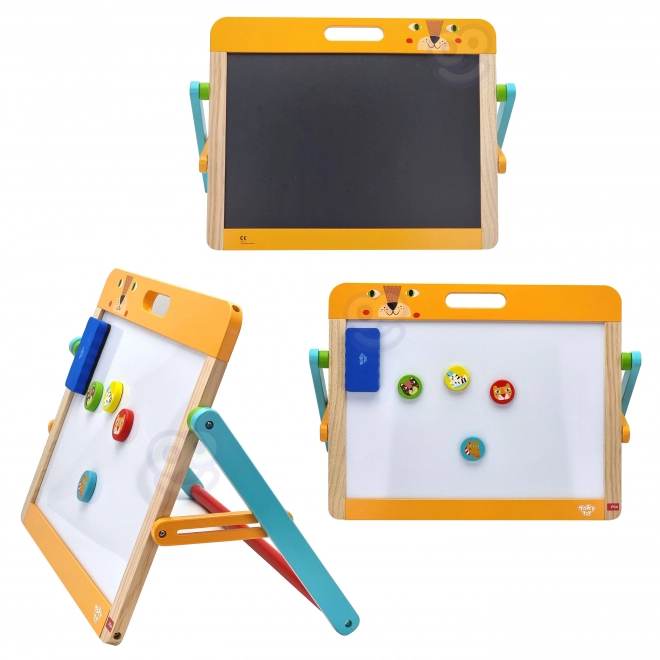 Dziecięca magnetyczna i kredowa tablica 2w1 Tooky Toy