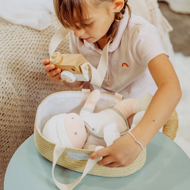 Doudou Jolijou Laleczka Pol w torbie do wózka 28 cm