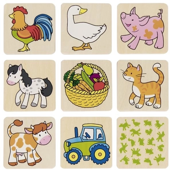 GOKI Drewniane memory Farma II