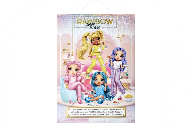 Lalka Rainbow High Junior na Piżamowe Party, Bella Różowa