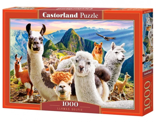 Puzzle 1000 kawałków Llamas Selfie
