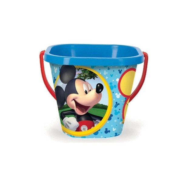 Kwadratowe wiaderko Disney 2L plastik mieszanka rodzajów 19x17cm Wader
