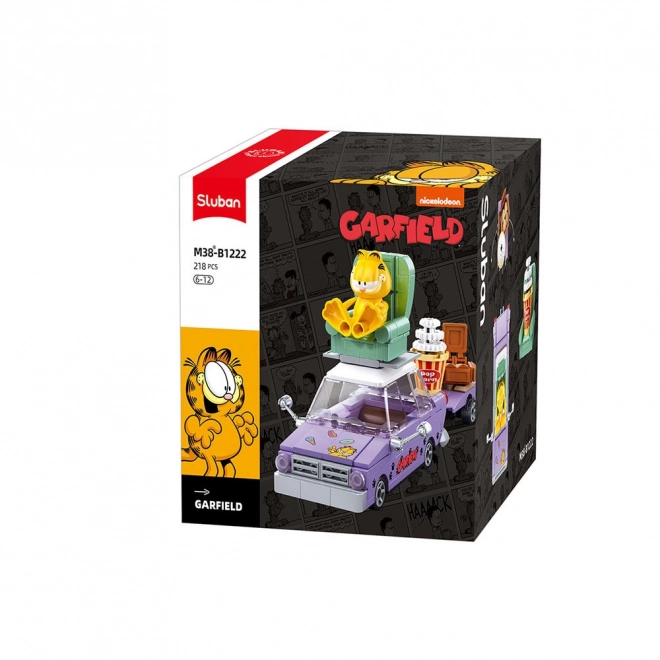 Garfieldova szalona jazda - zestaw klocków Sluban