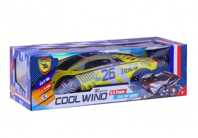 Zdalnie sterowany sportowy samochód Pilot R/C Żółty