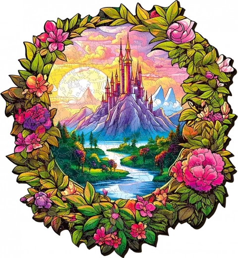 Drewniane puzzle Magiczny las 200 elementów