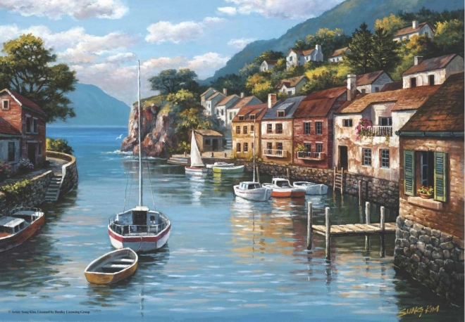 Puzzle Wieś na wodzie 500 elementów