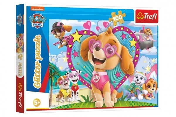 Puzzle brokatowe Psi Patrol