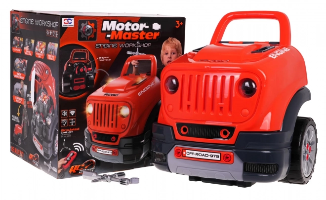 DIY Motor Master - zestaw dla małego mechanika pomarańczowy