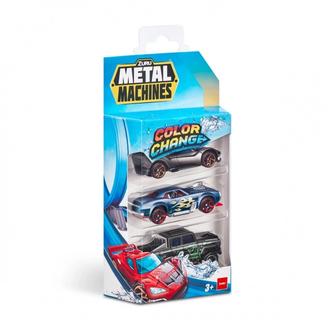 ZURU Metal Machines - Zestaw 3 samochodzików zmieniających kolor