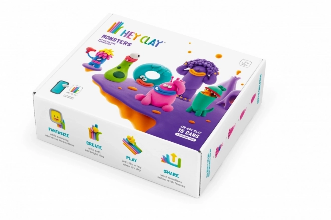 Hej Clay plastikowy zestaw Potwory
