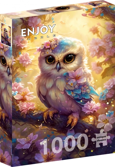 Ciesz się puzzlami urocza sówka 1000 elementów