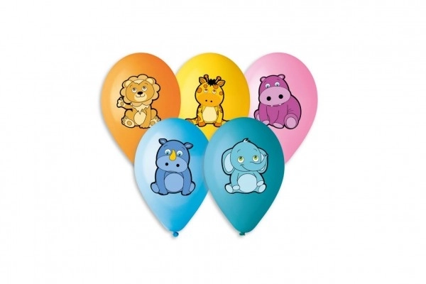Balony dmuchane ze zwierzątkami 5 szt.