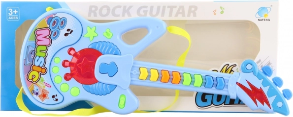 Dziecięca plastikowa gitara na baterie