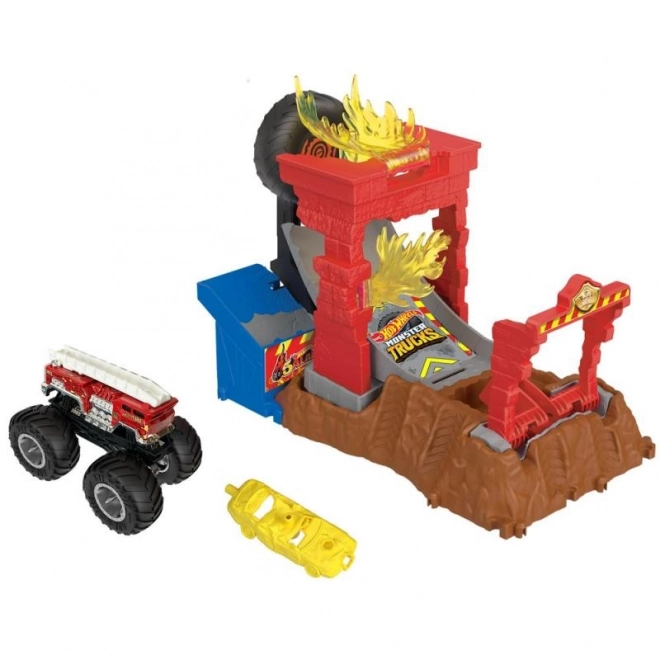Hot Wheels Monster trucks arena - wyścigowe wyzwanie zestaw do gry HNB87 – HW Tiger Shark