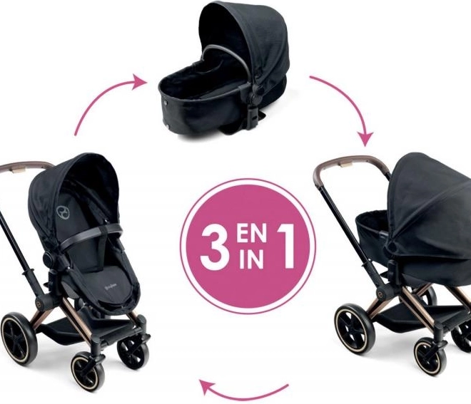 Wózek dla lalek Cybex 3 w 1 czarny