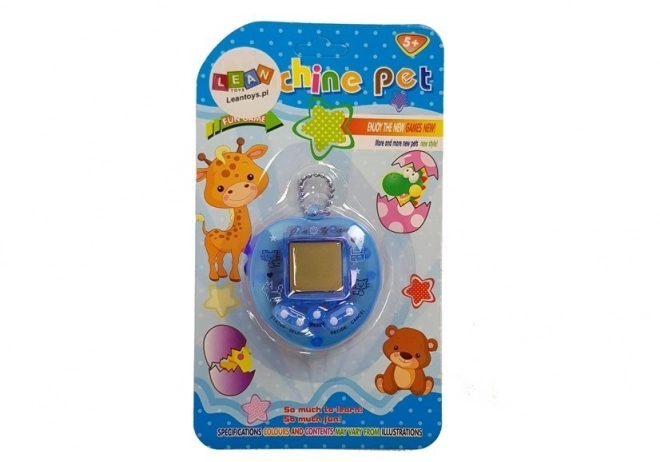 Elektroniczna gra Tamagotchi Blue z krótkim łańcuszkiem