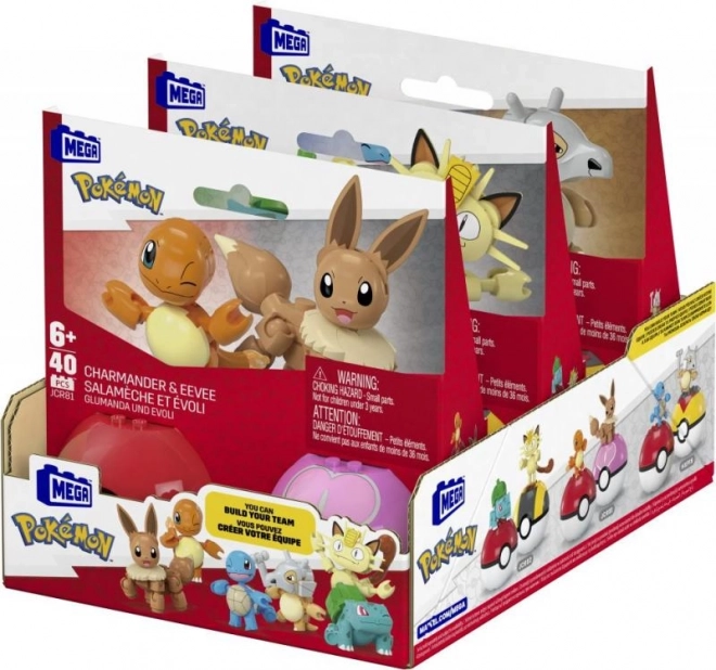 Zestaw konstrukcyjny Pokémon Poké Ball Charmander i Eevee