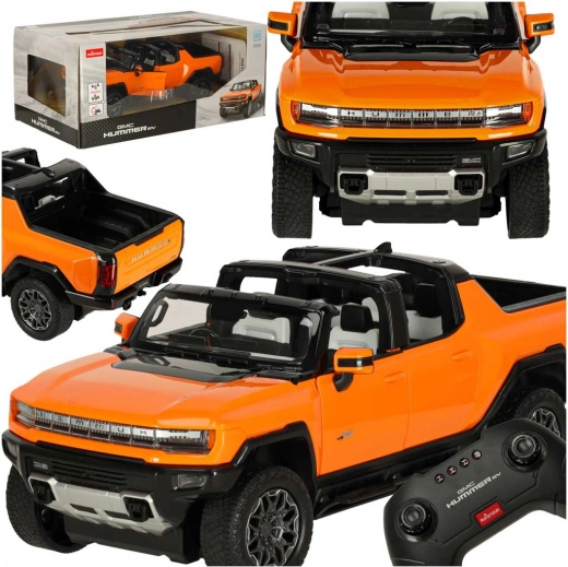 Hummer EV Rastar auto RC 1:16 pomarańczowe