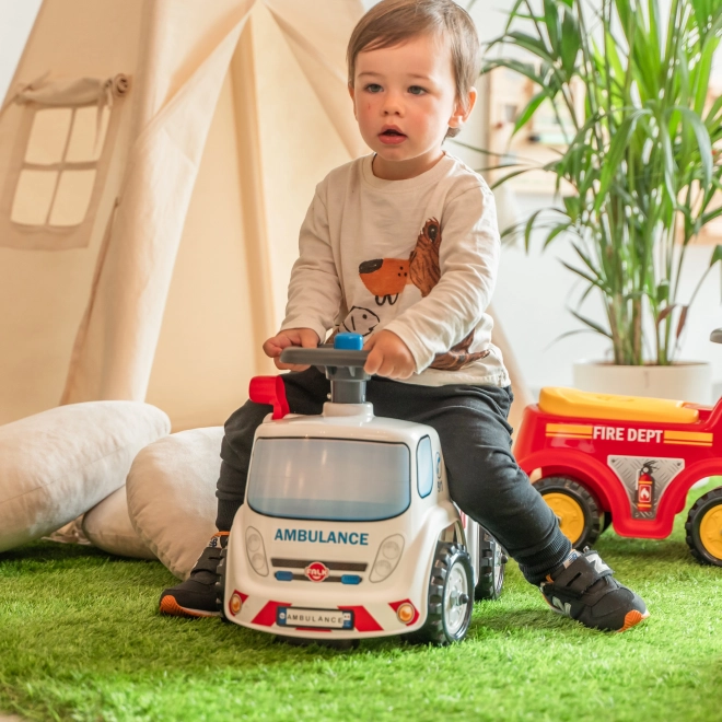 FALK Jeździk Ambulans z otwieranym siedzeniem i klaksonem na kierownicy