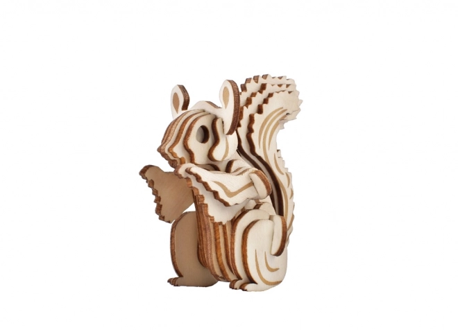 Woodcraft Drewniane 3D puzzle Wiewiórka