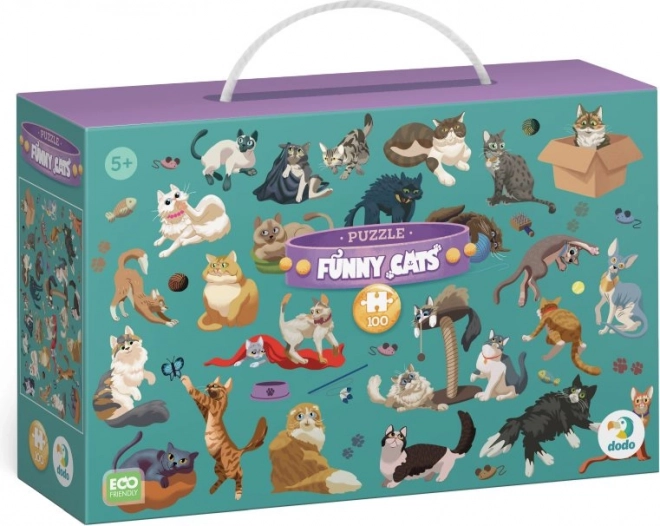 DODO Puzzle Wesołe Kotki 100 elementów