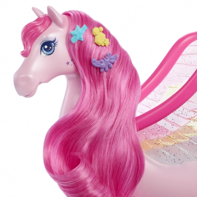 Figurka Barbie magiczny Pegaz ze światłami i dźwiękami