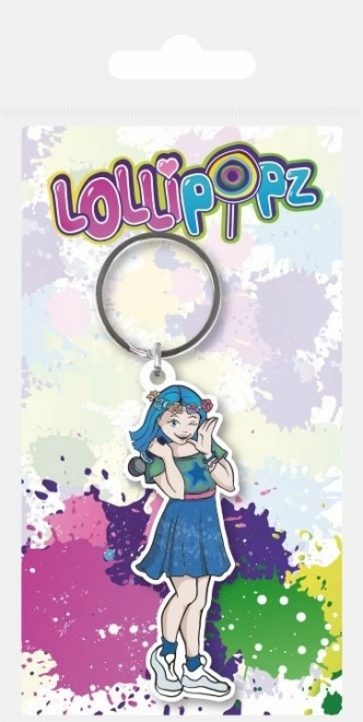 Lollipopz breloczek gumowy niebieski