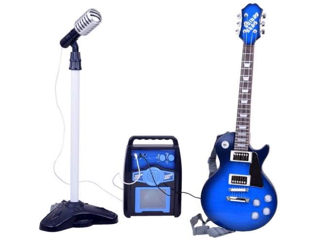 Elektryczna gitara z mikrofonem i wzmacniaczem dla dzieci Karaoke