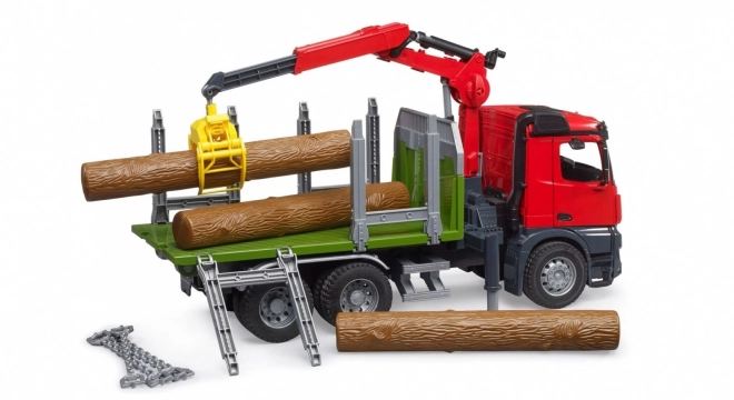 Bruder transporter drewna z żurawiem hydraulicznym