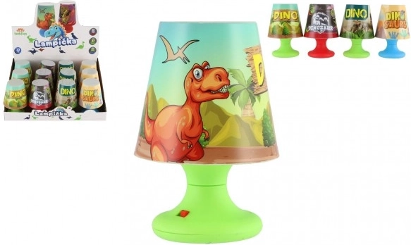 Stołowa mini lampka z dinozaurem
