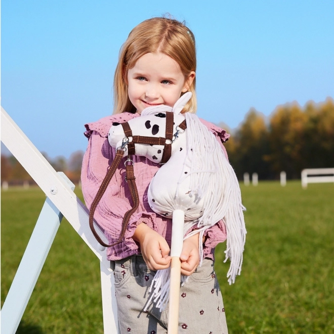 Hobby Horse HOPPIHORSE - Biało-cętkowany