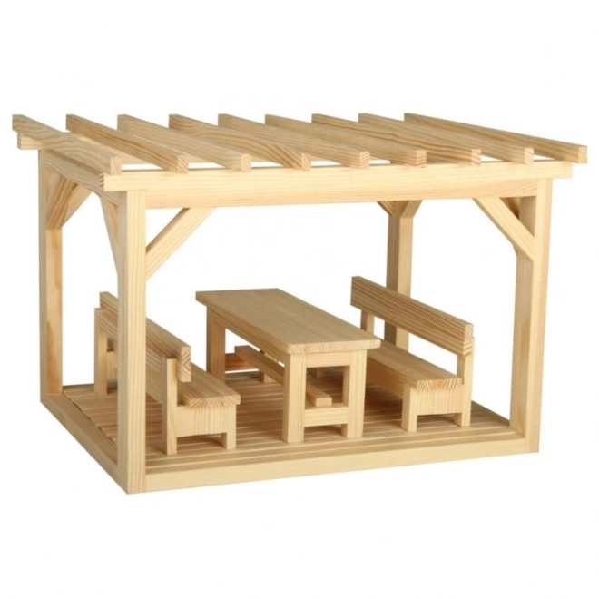 Mini pergola drewniana zestaw modelarski