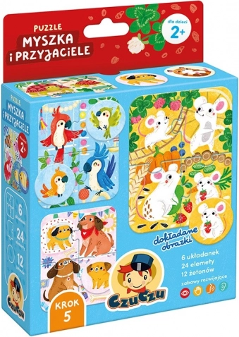 Puzzle Myszka i przyjaciele – pierwsza gra i układanka dla dzieci