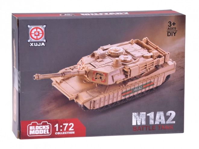 Zestaw budowlany amerykański czołg Abrams M1A2 w skali 1:72