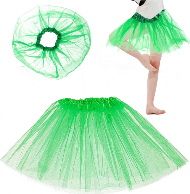 Tiulowa spódniczka tutu dla dzieci – Zielona